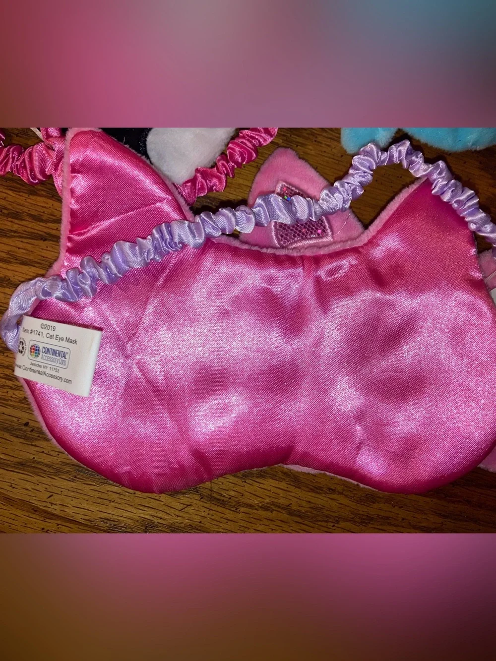 3 Kids Plush Sleep Masks - Assorted - Llama, Dog, Unicorn, etc. NWT